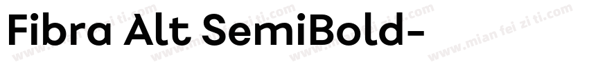 Fibra Alt SemiBold字体转换